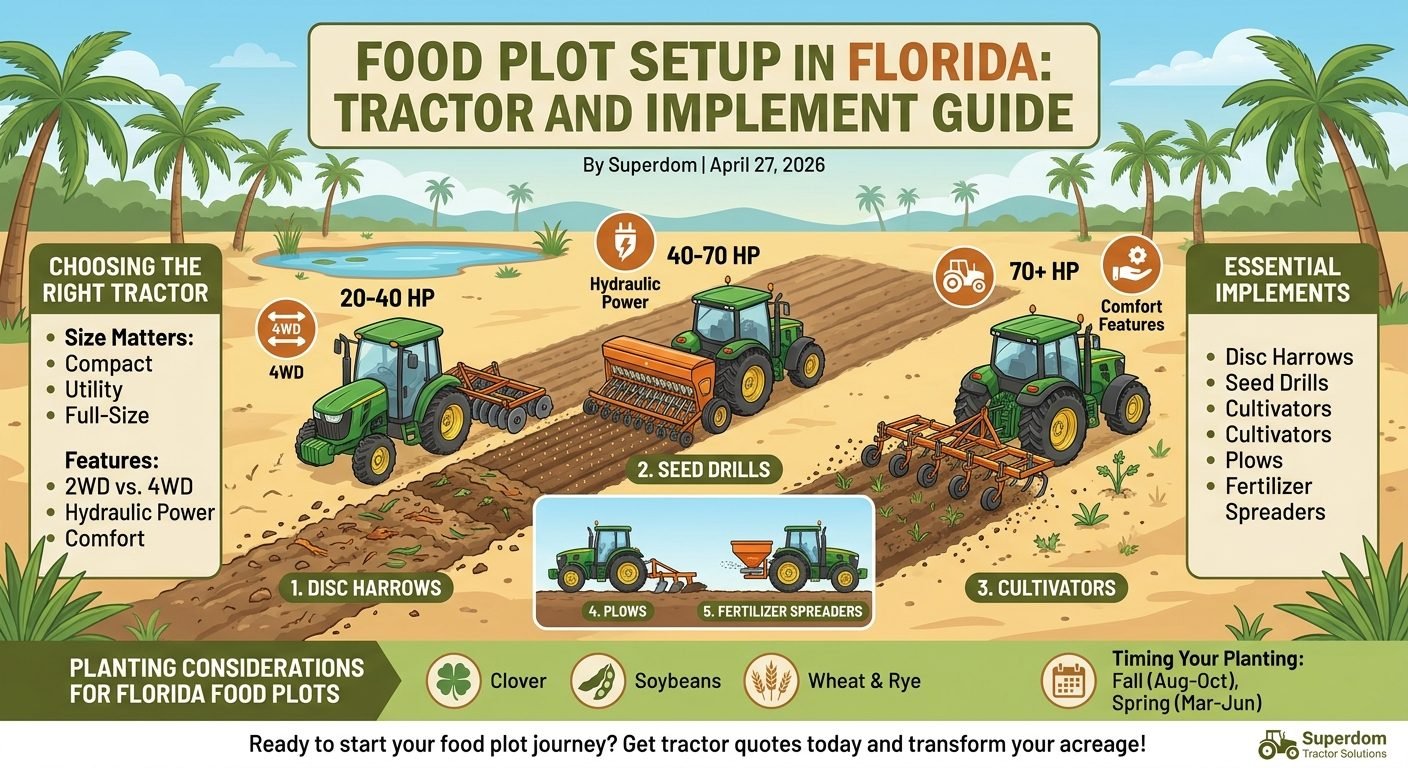 Food Plot Setup in Florida: Tractor and Implement Guide