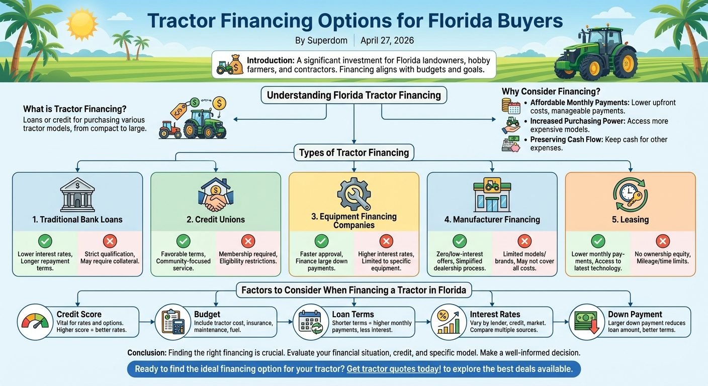 Tractor Financing Options for Florida Buyers